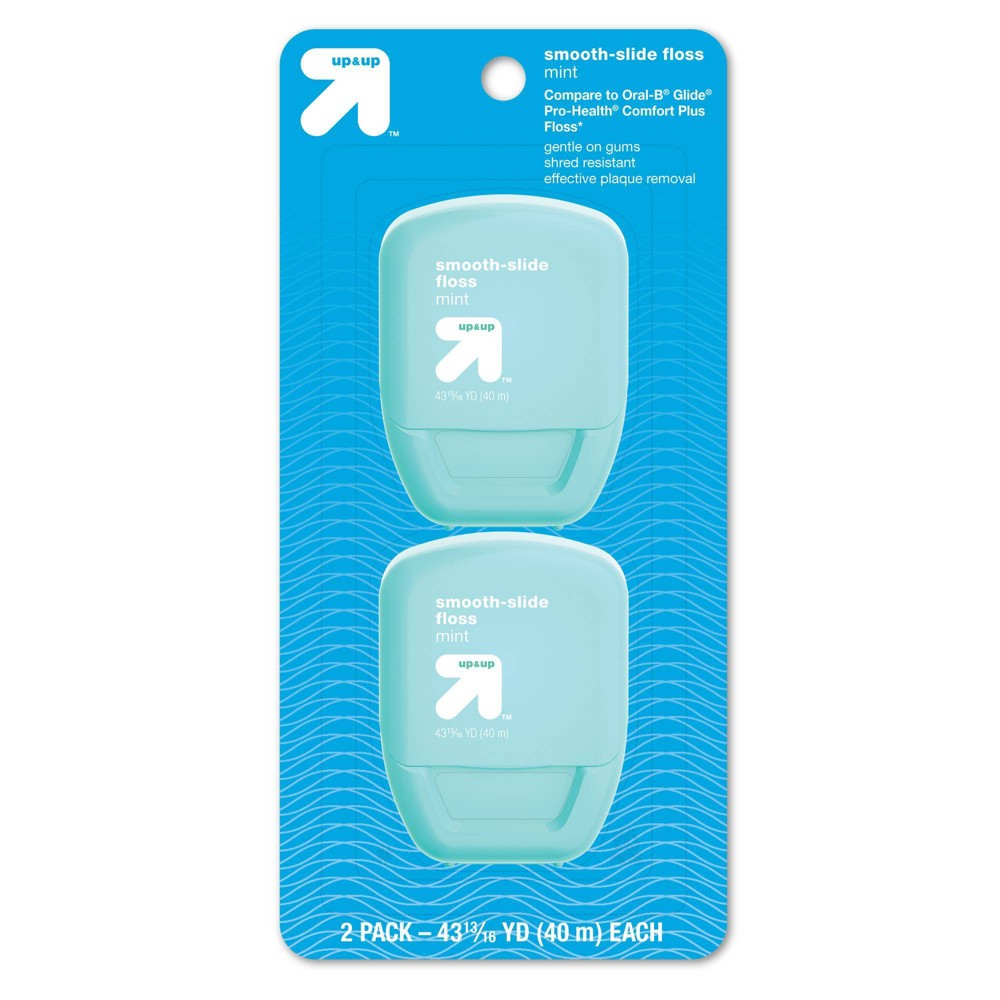 Smooth Slide Floss - 2pk - up & up
