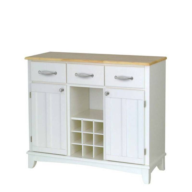 Hutch-Style Buffet Wood/White/Natural - Home Styles, 3 of 5