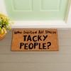 Evergreen Flag Funny Welcome Mat Coir Doormat | 28" x 16" Front Door Mat Outdoor Entrance | No Slip Door Rugs Entryway Indoor | Tacky People - 2 of 4