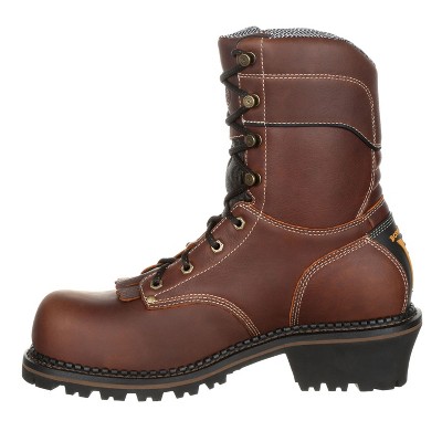 Men's Georgia Boot AMP LT Logger Composite Toe Waterproof Work Boot