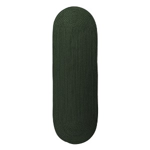 Colonial Mills Boca Raton - Dark Green 2 Ft x7 Ft Runner (Oval) Rug Indoor/Outdoor 100% Polypropylene - 1 of 4