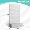 TOAOTBNBO Outdoor Planter Box with Square-Hole Trellis, Metal Raised Garden Bed for Climbing Plants, Galvanized Garden Box with Drainage Holes - 2 of 4