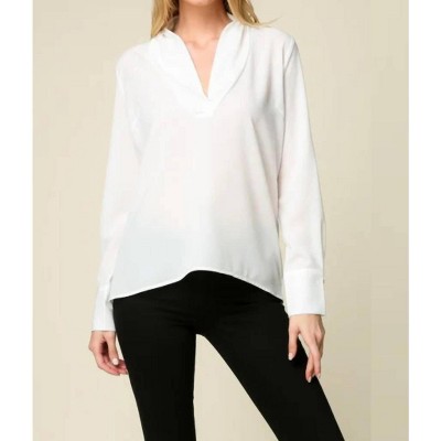 Women's V-Neck Blouse - LUMIERE