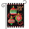 Joy Ornaments Christmas Garden Flag 18" x 12.5" Briarwood Lane - 2 of 4
