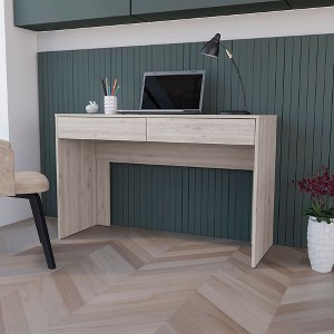 NicBex Home Office Desk 17.7" L Modern Writing Desk with 2 Large Drawers and Spacious Wooden Desktop for Office, Study, Living Room - 1 of 4