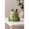 Terra Cotta Sitting Garden Frog (Set of 2) - 2 of 3