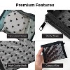 Mber Small Makeup Bag, Mesh Makeup Pouch with Zipper for Toiletry Bag Organizer, Mini Cosmetic Bag for Travel Size Toiletries, 5.1" x 3.9", Black - 4 of 4