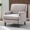Dexmalle Vintage Upholstered Linen Fabric Armchair - 3 of 4