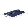 Aghana Digitals 4-Piece Navy Blue Outdoor Bench Cushion Set: 59" Tufted Seat & Back Pads with 2 - 2 of 4