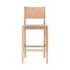 Set of 2 Clara Handwoven Seagrass Seat Barstools Natural - Powell Company - 2 of 4