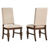 Set of 2 Fitzgerald Nailhead Accent Side Dining Chair - Inspire Q - 4 of 4