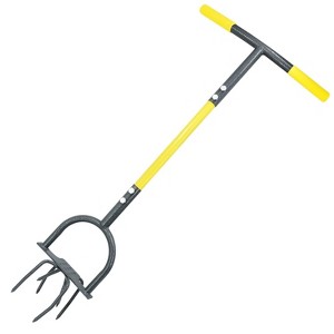 Itopfox Hand Tiller Cultivator, Heavy Duty Twist Tiller Garden Claw for Flower Box and Raised Bed, Manual Soil Aerator - 1 of 4