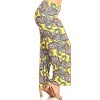 Women's Plus Size Paisley Printed Palazzo Pants - White Mark - 2 of 3