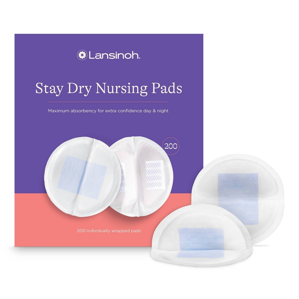 Photos - Other for Feeding Lansinoh Stay Dry Disposable Nursing Pads - 200ct 