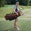 VEVOR Golf Club Set, 12 Pieces Women's Golf Club Complete Set Right Handed with 460CC #1 Driver, #3 & 5 Fairway Wood, #4 Hybrid, Orange&Black - 2 of 4