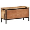 vidaXL Storage Box 32.3"x11.8"x16.9" Solid Rough Wood Mango - 4 of 4