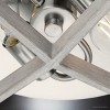 Urban Ambiance Luxury Modern Indoor Ceiling Light,  5-1/2''H x 15"W x 15''D,  Brushed Nickel Finish, UHP4560 - 4 of 4