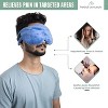 Herbal Concepts Aromatherapy Eye Mask – Microwaveable Wrap with Organic Flaxseed, Yarrow & Hops for Sinus and Headache Relief, Blue - 4 of 4