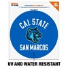 California State University San Marcos Cougars Logo Automotive Car Window Locker Circle Bumper Sticker - 2 of 4