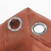 Home Mart Goods Brick Rust Sheer Window Grommet Curtain Set 84" Inches Long ( 2 Panels) - 3 of 4