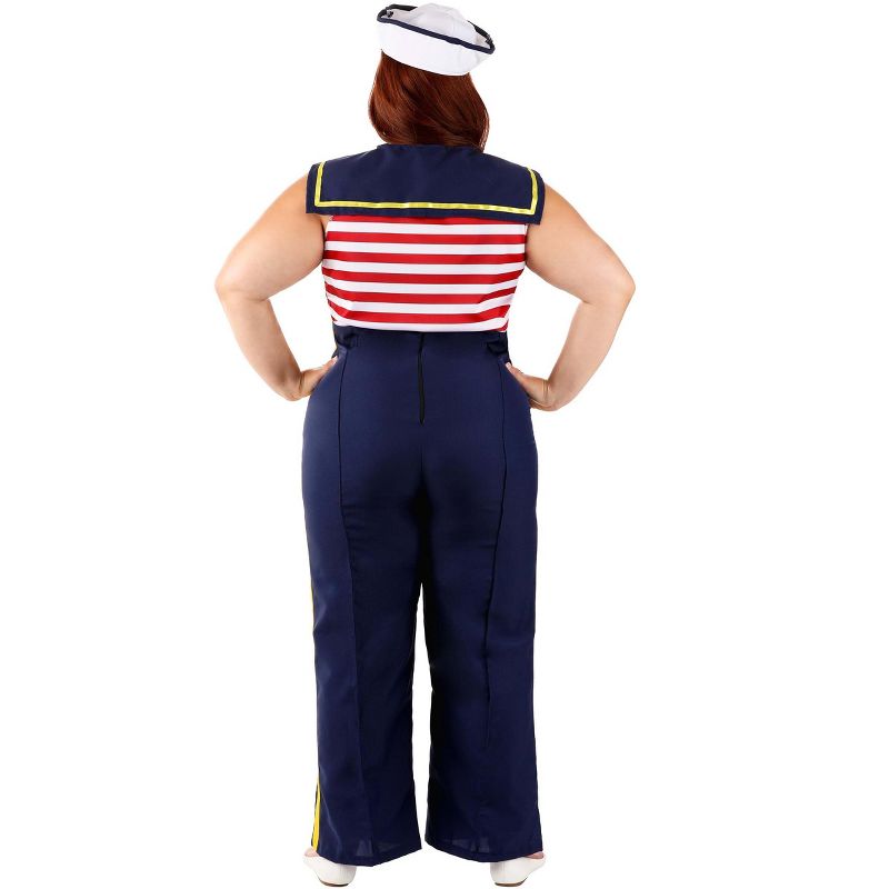 HalloweenCostumes.com Women's Plus Size Perfect Pin Up Sailor Costume, 2 of 6