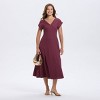 Women's Short Sleeve V-Neck Midi A-Line Dress - A New Day™ - 3 of 3