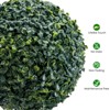1pc Topiary Trees Artificial Outdoor, 35"/45" Milan Grass Ball Topiary Trees, Fake Greenery Tree with Planter Pot for Home, Office, Porch Decor - 4 of 4