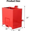 COZONY 3 Point Ballast Box, 800 lbs Capacity, Cat 1 Heavy Duty Steel, 2" Hitch Receiver, Quick Hitch Loader Attachment for Tractor, Skid Steer, Farm - 3 of 4