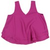 bar III Womens Ruffle Hem Knit Blouse, Pink, X-Large - 2 of 2