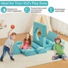 Modular Sofa Set for Kids - Kids Modular Velvet Polyester Sofa Convertible for Kids, Combinable Children's Sofa for Game Room - 3 of 4