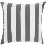 Mina Victory Multi Stripes Reversible Indoor Outdoor Throw Pillow