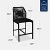Best Choice Products Set of 2 Indoor Outdoor Counter Height Barstools w/ All-Weather Rope & Aluminum - 2 of 4