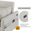 LOVMOR 55.1" Pull Out Sleep Sofa Bed Loveseats Sofa Couch with Adjsutable Backrest, Storage Pockets, 2 Soft Pillows, USB Ports - 3 of 4