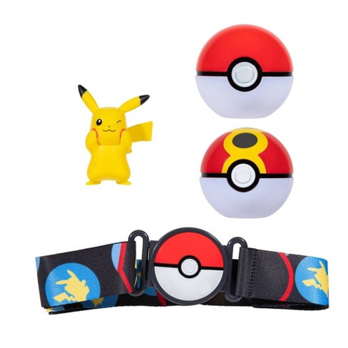 Jazwares Pokemon Surprise Attack Game Pikachu with Repeat Ball vs.  Bulbasaur with Poke Ball