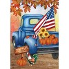 Autumn Old Days House Flag Patriotic Pickup Truck 28" x 40" Briarwood Lane - 3 of 4