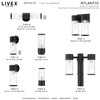 Livex Lighting Atlantic 1 - Light Post Light in  Textured Black/Antique Silver - 3 of 4
