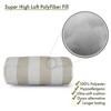 Majestic Home Goods,Bolster Pillow Vertical Stripe Burnt - 2 of 4