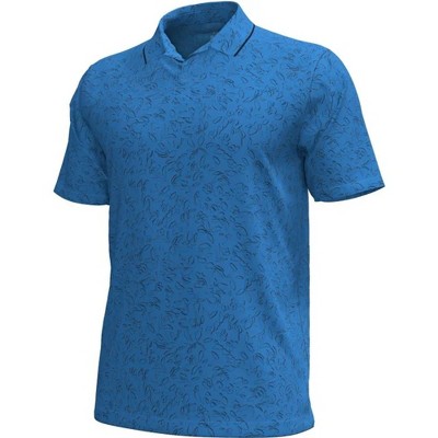 Men's Under Armour Golf Iso-Chill Floral Lines Polo Photon Blue Large