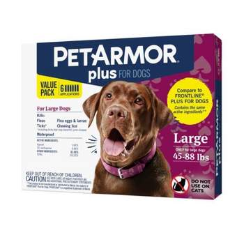PetArmor Plus Flea and Tick Topical Treatment for Dogs - 45-88lbs - 6 Month Supply