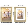 Americanflat Picture Frame with Oval Mat Insert and Shatter-Resistant Glass - Signature Collection - Photo Frame for Wall Display - 2 of 4