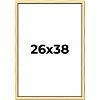 PosterPalooza | Simple Gold Picture Frame - UV Acrylic, Foam Board Backing, Hanging Hardware - 2 of 4