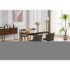 Modern Dining Chair Set of 2, Upholstered Accent Side Chairs, Fabric Side Dining Room Chairs with Wood Legs for Kitchen Dining Room Restaurant - 3 of 4