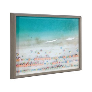 18" x 24" Blake Monterosso by Rachel Dowd Framed Printed Art Gray - Kate & Laurel All Things Decor: Modern Canvas, Polystyrene Frame - 1 of 4