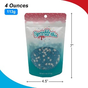 Sprinkle Me This – Snow Day Blend – Holiday Sprinkle Mix with Pearl Blue Jimmies & Snowflake Confetti - 1 of 4