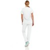 Hey Collection Women Scrubs Set 4-Way Stretch Mock Neck Top with Straight Leg Scrub Pants with Four Pockets - 2 of 4