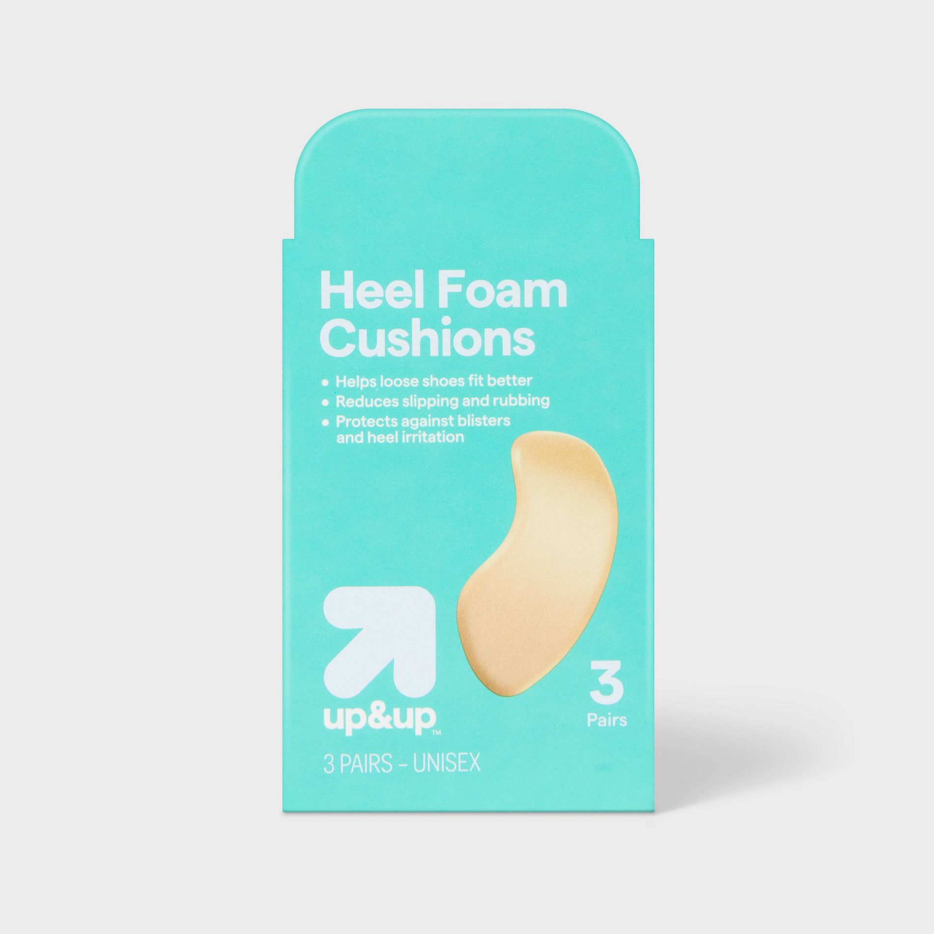 Khaki Heel Cushion - 3ct - up&up™