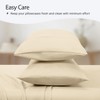 LuxClub 2 PC Performance Microfiber Solid Pillowcase Set - 3 of 4