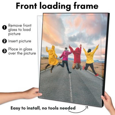 Black Front Loading Wall Picture Frame Set - 16x20 - 2 Pack