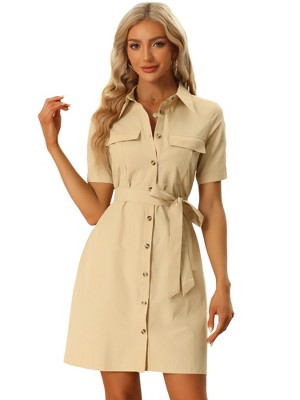 Khaki 2024 dress womens