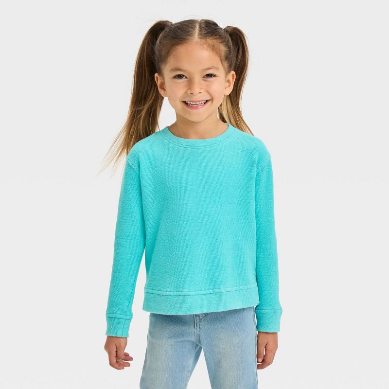 Toddler Girls' Fleece Sweatshirt - Cat & Jack™, 1 of 12